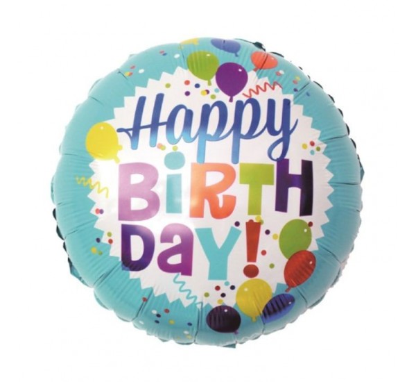 Doğum Günü Folyo Helyum Balon No:2 (Ek Ürün Olarak Satılır)